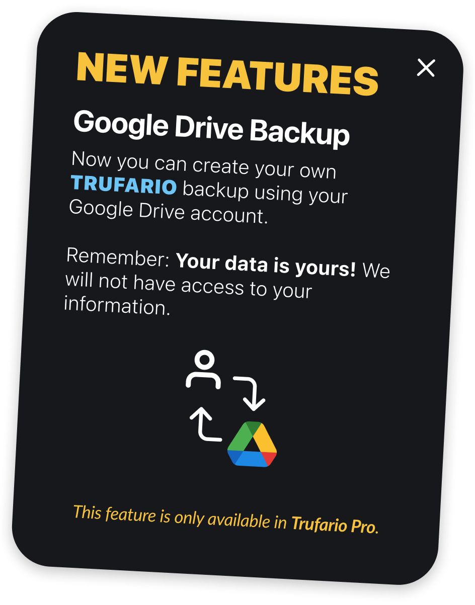Card asset in the app