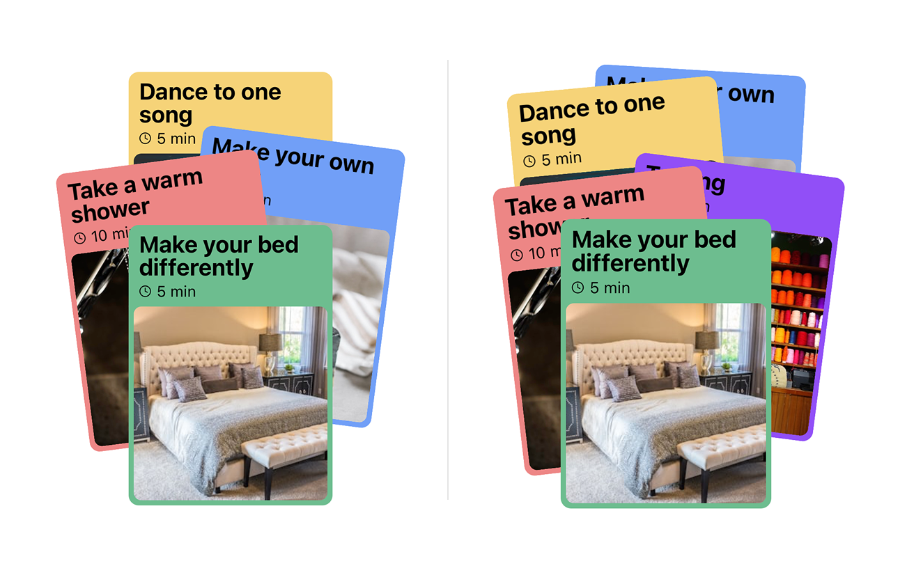 Four cards implementation