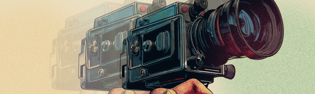 An AI-generated illustration of video camera